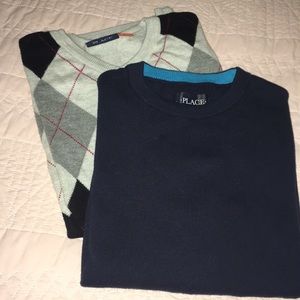 TWO Boys Childrens Place Sweaters, XL Size 14